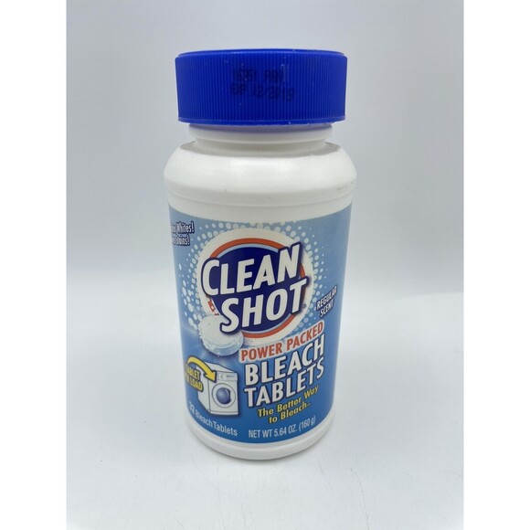 Clean Shot Concentrated Bleach Tablets Regular Scent 32 ct Discontinued Bs277 - Picture 13 of 16